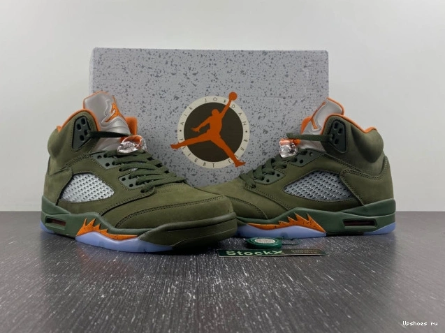 Olive 314259-381 Retro Jordan 5 1114